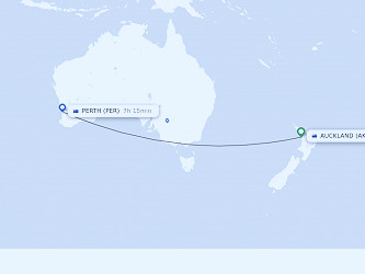 Direct (non-stop) flights from Auckland to Perth - schedules -  FlightsFrom.com